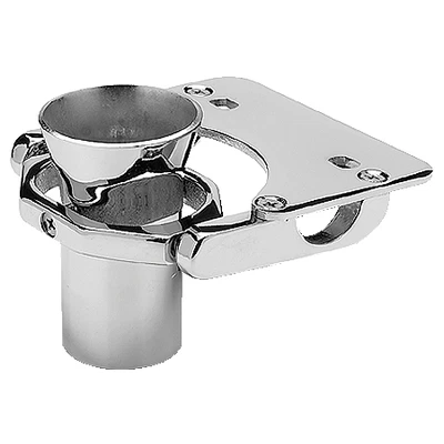 Chrome Plated Brass Fishing Rod Chair Gimbal for Boats - Image 1 of 1
