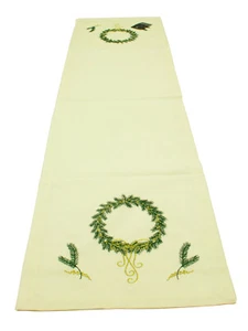 C&F Golden Greenery Table Runner 14x51 inches - Picture 1 of 3