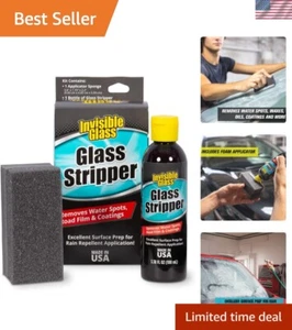 Premium 3.38-Ounce Glass Stripper & Water Spot Remover Kit for Automotive Glass - Picture 1 of 8