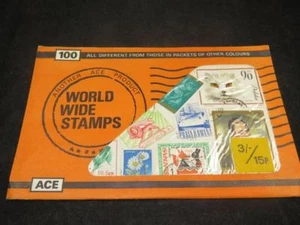 DE COLECCIÓN ACE 100 x SELLOS MUNDIALES 1971 SELLADOS (Sobre Naranja) - Imagen 1 de 3
