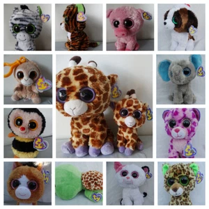 RETIRED Ty Beanie BOO 6" solid eyes, blue tags U PICK DAKOTA, CORKY, Moonlight - Picture 1 of 19