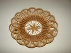 Vintage Late Mid-Century Round Lace Gorgeous Basket/Tray