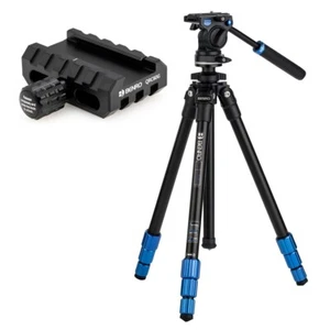 Benro Slim Video Kit with S2CSH Video Head Includes Picatinny Rail Clamp - Picture 1 of 10