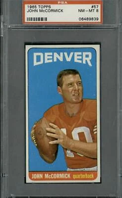 1965 Topps #57 John Mccormick - PSA 8 - Image 1 of 2