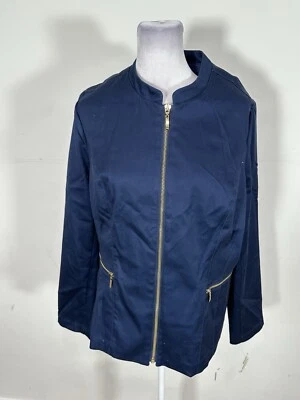 Charter Club Women’s Blue Colored Long Sleeve Jacket Size 14 - Image 1 of 4