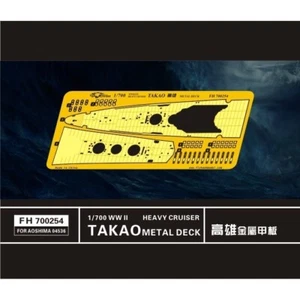 Flyhawk FH700254 1/700 WWII IJN Heavy Cruiser Takao ponte in metallo per Aoshima 04536 - Foto 1 di 1