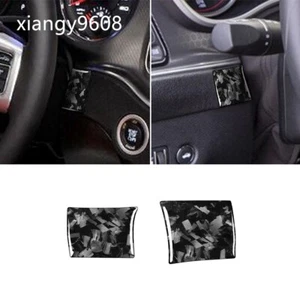 Forged Carbon Fiber Steering Wheel Left Right Cover For Dodge Challenger 2015-23 - Bild 1 von 11