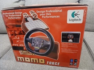 Logitech MOMO Force Feedback Steering Wheel & Pedals Controller - INCOMPLETE - Picture 1 of 23