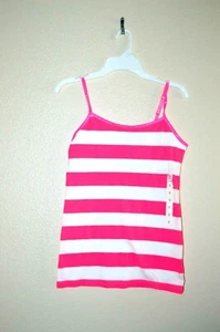 CLOSEOUT!!! New $12.00 "SO" Girls Beautiful White/Pink Color Cami Top - Size: M - Picture 1 of 1