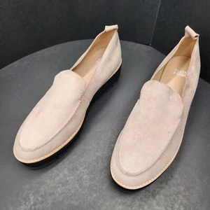 Eileen Fisher Halbschuhe 11 hellgrau Wildleder Ells Wedges Plateau Komfort neu 225 $ - Bild 1 von 12