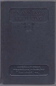Pen and Brush Lettering 1939 E. L. Koller Hardback Book - Bild 1 von 4