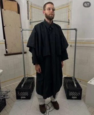 Issey Miyake 1980 Layered Shawl Trench Coat vintage archive - Image 1 of 4