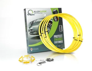 4 Yellow AlloyGator Car Truck Wheel Protector | Original Profile | Rim 13" - 21" - Picture 1 of 4