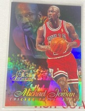 Michael Jordan 1996-97 Fleer Flair Showcase Row 1 Seat 23 RARE SSP Refractor
