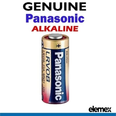 Panasonic 23A 23AE MN21 23 A23 23GA 12V Remote Control Alkaline Battery GENUINE - Image 1 of 4