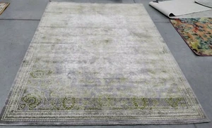 GREY / GREEN 6'-7" X 9'-2" Back Stain Rug, Reduced Price 1172706198 PAS402D-6 - Picture 1 of 4