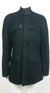 Zara Damenjacke Größe Large schwarz Reißverschluss vorne langärmeliger Mantel Winter Herbst - Bild 1 von 11
