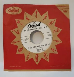 Lord Flea IT ALL BEGAN WITH ADAM AND EVE (CALYPSO PROMO 45) #3712 PLAYS VG++ - Picture 1 of 5