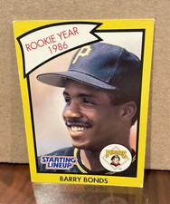BARRY BONDS 1990 KENNER STARTING LINEUP CARD “ROOKIE YEAR” - PITTSBURGH PIRATES