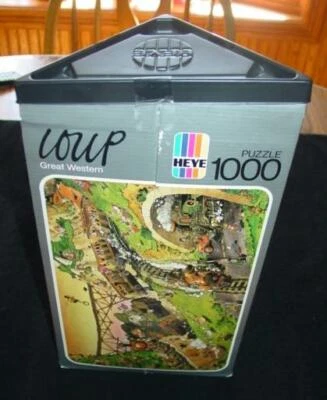Rompecabezas vintage Loup/Heye - "GREAT WESTERN" - 1978 Hecho en Alemania - 1000 piezas Foto 1 de 4