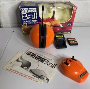 Vintage 1990er MOTOR BALL orange Fernbedienung Radio Control RC Fahrzeug KUGEL & FERNBEDIENUNG - Bild 1 von 20