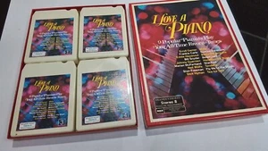 Vintage Readers Digest 8 Track Tapes I Love Piano 4 Cassette Box Set Music - Picture 1 of 14