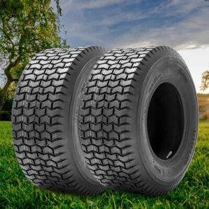 Set Of 2 16x6.50-8 Lawn Mower Tires 16x6.5x8 4Ply Garden Tractor Turf Tires Tyre - Picture 1 of 7