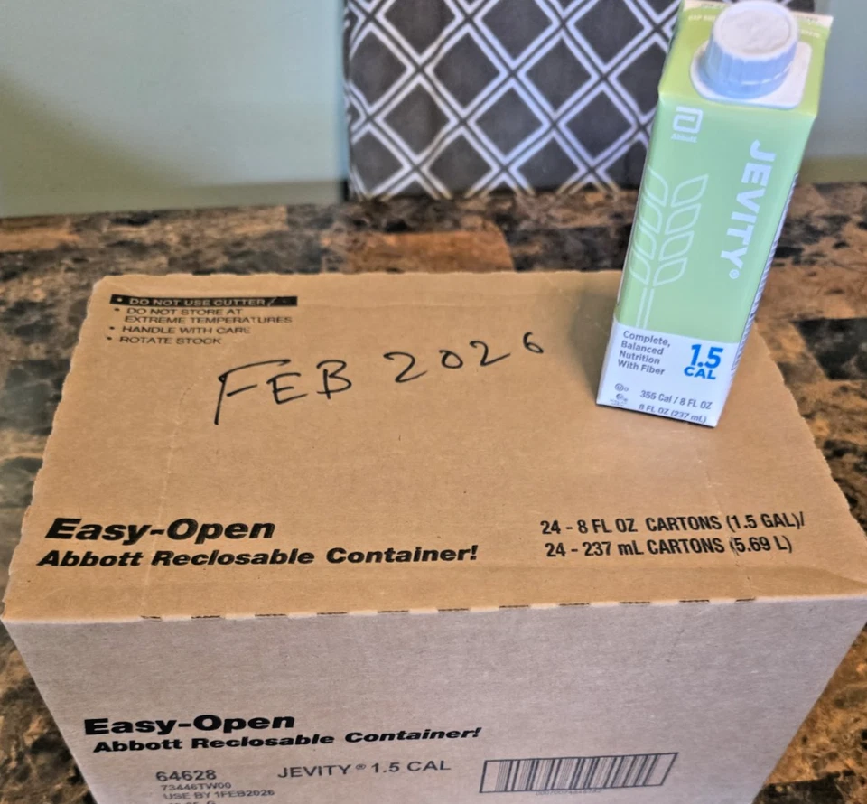  Estuches Jevity 1.5 Cal 8oz sin abrir; 24 unidades, sellados y larga fecha de caducidad  Foto 1 de 4