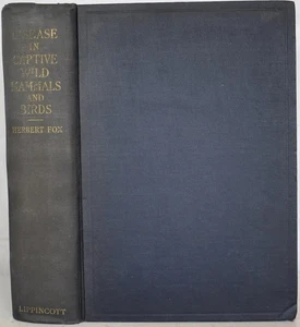 DISEASE IN CAPTIVE WILD MAMMALS & BIRDS, Fox. 1923. Pathology, Veterinary, - Picture 1 of 6