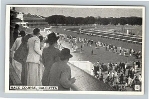 Calcutta India, Race Course Vintage Souvenir Postcard - Picture 1 of 2