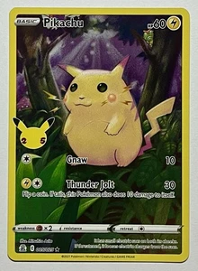 Pikachu 005/025 (LP) Full Art Sword & Shield: Celebrations 25th Anniversary 2021 - Bild 1 von 9