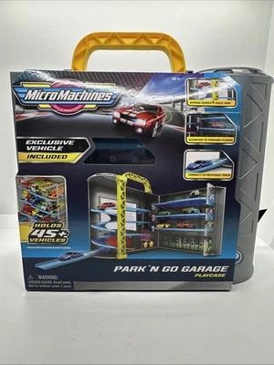 Micro Machines Park & Go Garage Playset With Exclusive Car NEW - Image 1 of 4