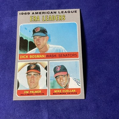 1970 Topp # 68 AL ERA Leaders EX SEE SCAN THANKS - Image 1 of 2