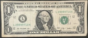 2009 San Francisco $1 Bill Quad Solid 9999’s Fancy Numbers Note - Picture 1 of 2