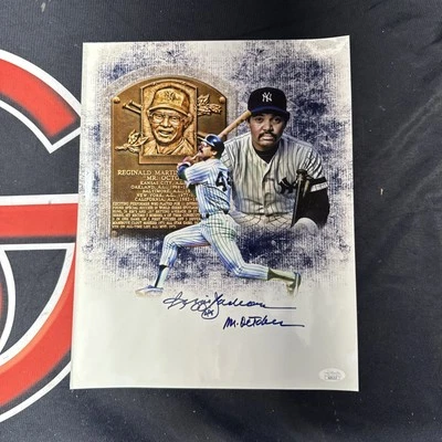 Reggie Jackson New York Yankees Signed 11x14 Photo Inscribed Autographed JSA COA - Image 1 of 3