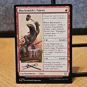 MTG Blacksmith's Talent Bloomburrow Set Non Comune #125 Nuovo con etichette Fresh Pull No Play - Foto 1 di 2