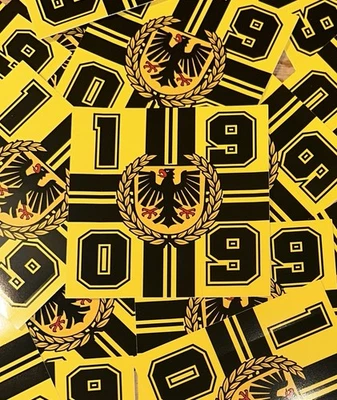 60 Mal Borussia Dortmund Aufkleber BVB 1909 Sticker