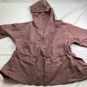 Nike Women's Sportswear Everything Woven Oversized Jacket M FN3669-208 Pink - Picture 1 of 8
