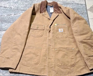 Chaqueta De Colección Carhartt Marrón Para Hombre Talla 46 Manta Forrada EME Región de América  - Imagen 1 de 11