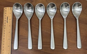 Vtg Mikasa Metro Korea Stainless Flatware 6 Tea Spoons - Picture 1 of 7