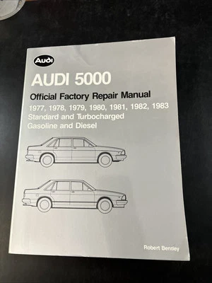 MANUAL DE REPARACIÓN OFICIAL AUDI 5000 DE FÁBRICA 1977-1983 ESTÁNDAR Y TURBOALIMENTADO Foto 1 de 4