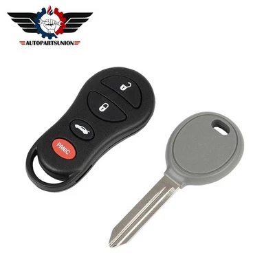 Mando a distancia para coche + llave para Chrysler Sebring Intrepid Stratus Jeep Liberty 01-04 Foto 1 de 4