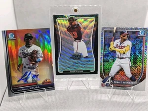 Acuña Bros Dual Auto Lot | Ronald SSP /7 + Luis Bowman Chrome /150 | Mets Braves - Picture 1 of 9