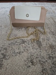 Gbg Women's Marlo Brown Beige Logo Front Pocket Wallet Clutch Bag - Picture 1 of 6