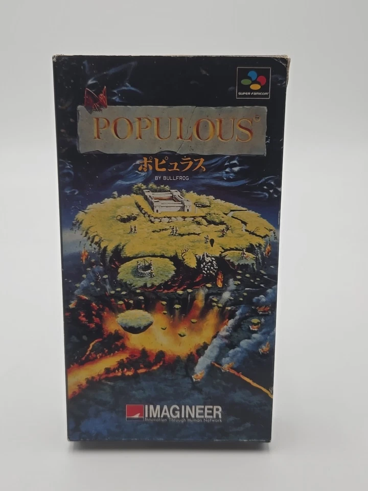 SFC Populous Famicom Imagineer Famicom Nintendo Japón o5 Foto 1 de 4