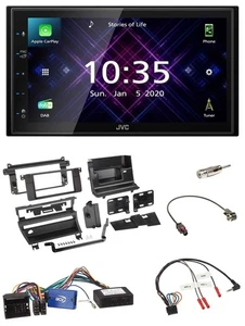 JVC DAB 2DIN Lenkrad Bluetooth USB Autoradio für BMW 3er E46 02-06 1 Schalteröff - Bild 1 von 12