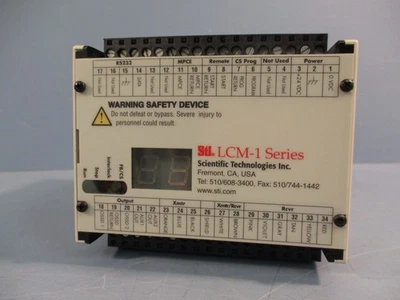 STI LCM-1 Series 70116-1000 Light Curtain Controller 24 VDC Model LCM1 - Image 1 of 4
