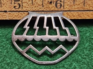 Vintage Belinda Woody Navajo Sterling Silver 925 Pottery Bowl Design Pin Brooch - Picture 1 of 14