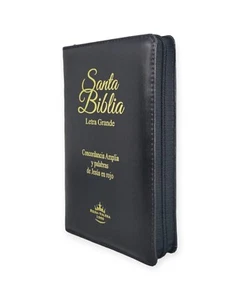 Biblia Letra Grande con Cierre y Concordancia Amplia RV1960 negro con indice - Picture 1 of 4