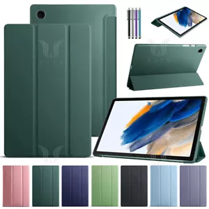 Für Samsung Galaxy Tab A9 A8 A7 S9 S8 S7+ 11" 12,4" S6 lite PU-Leder hülle Cover - Photo 1/20